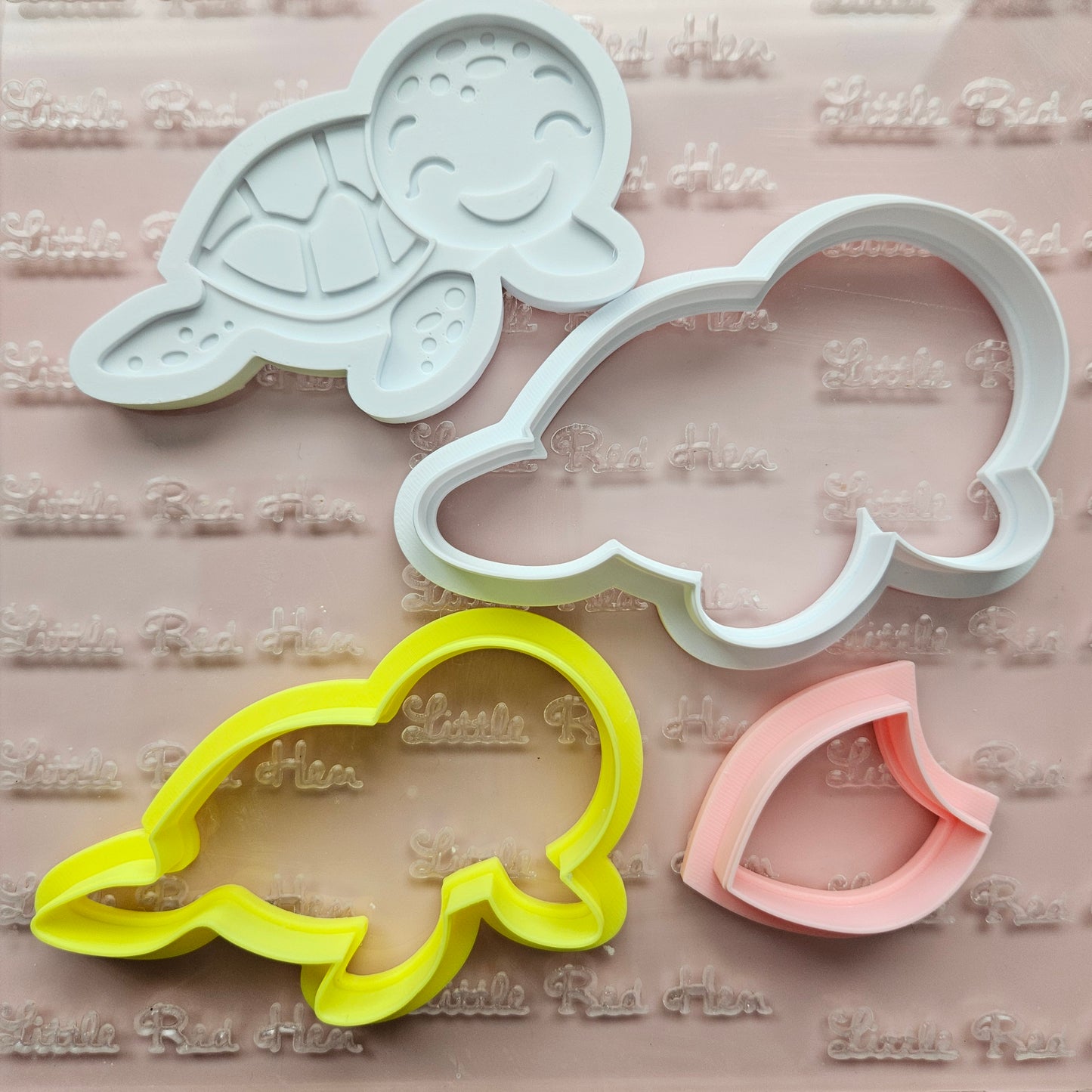 Sea Turtle Fondant and Buttercream Stamp and Cutter Set