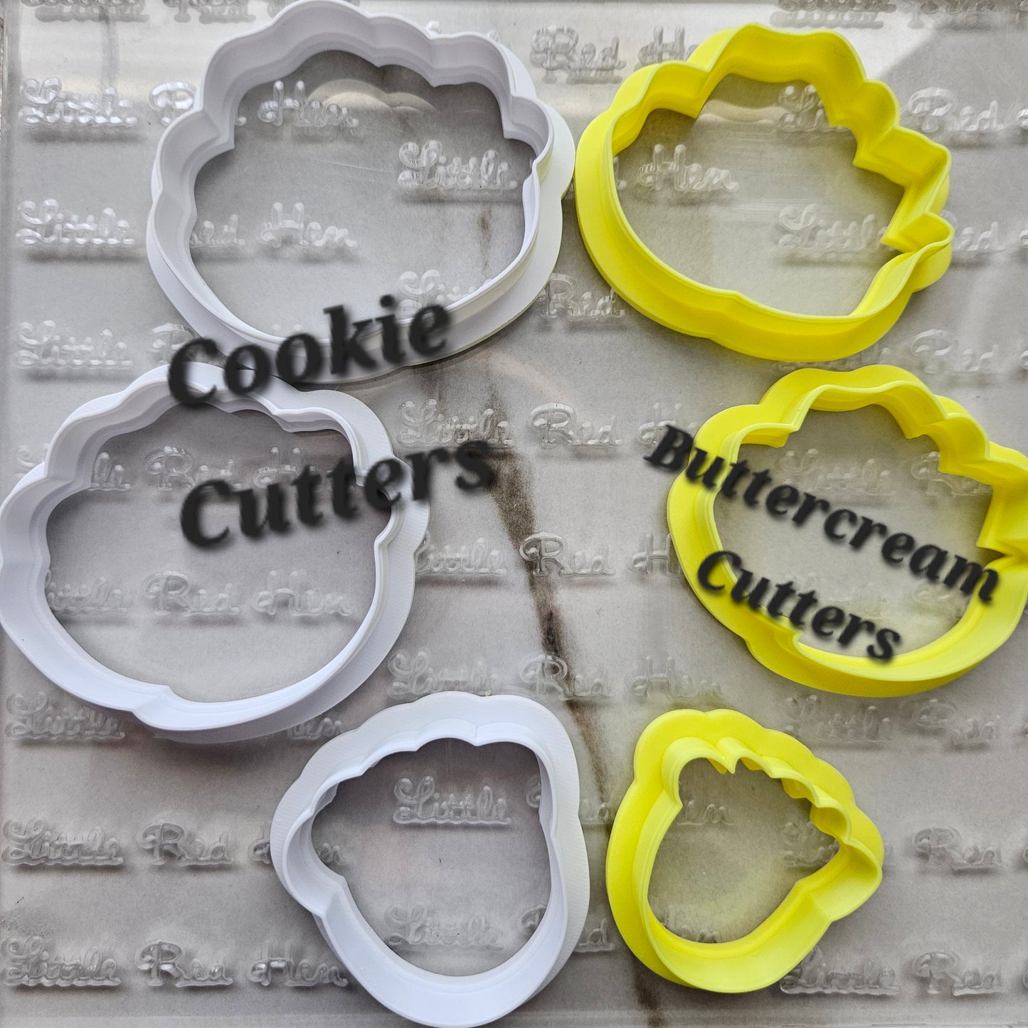 Roses Blossom Bloom Buttercream Fondant Stamp and Cookie Cutter Set