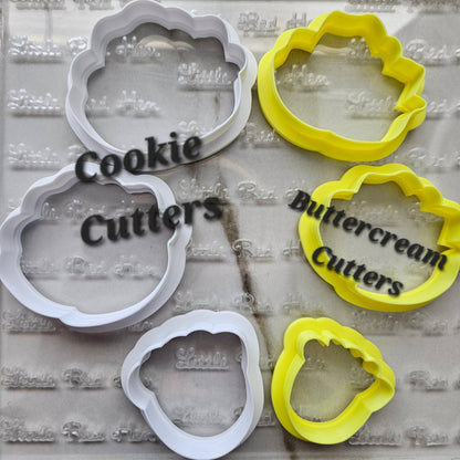 Roses Blossom Bloom Buttercream Fondant Stamp and Cookie Cutter Set