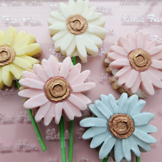 Daisy Blossom Bloom Buttercream Fondant Stamp and Cookie Cutter Set