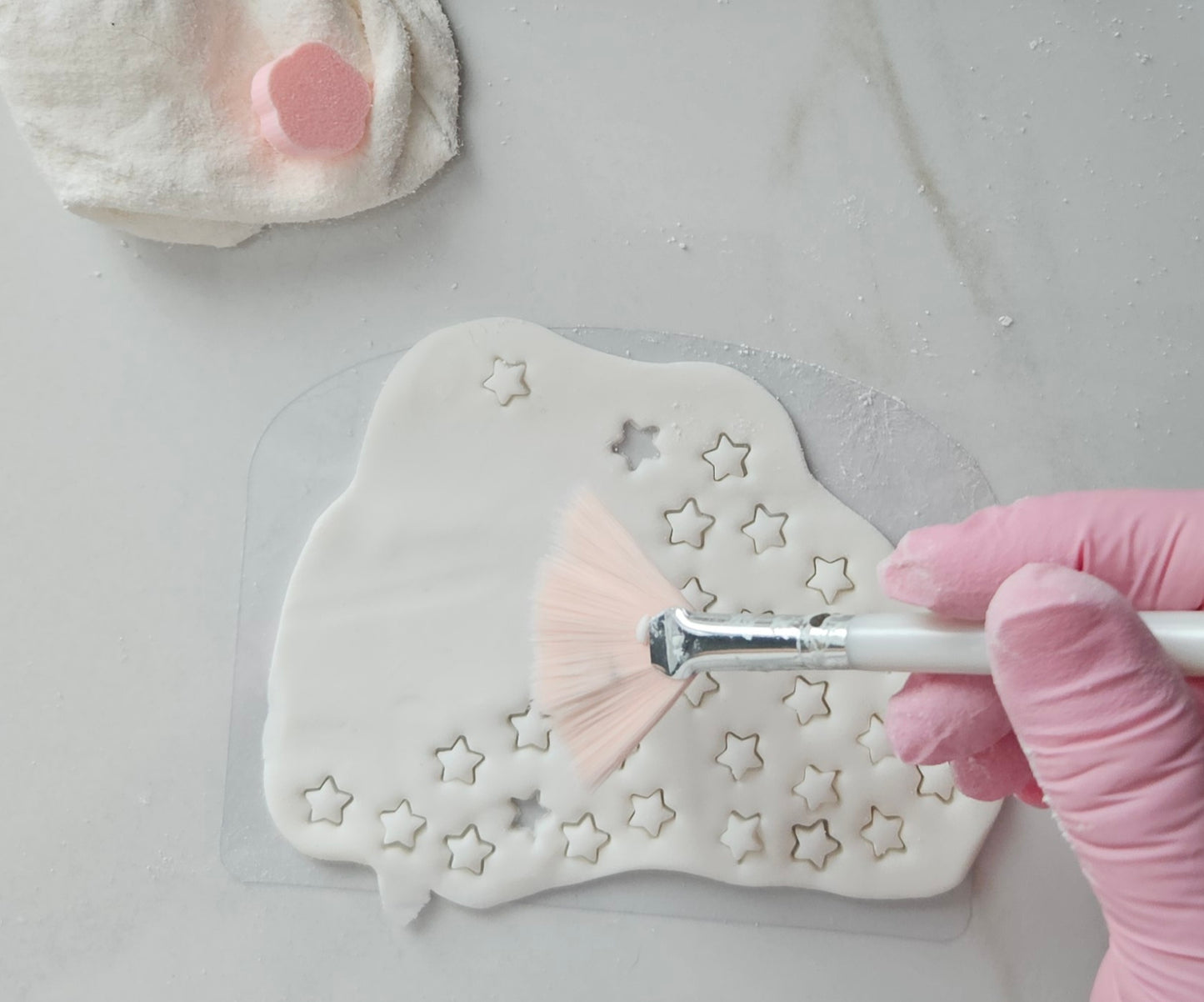Americana Bow READY TO FLOOD Buttercream Fondant Stamp and Cookie Cutter Set