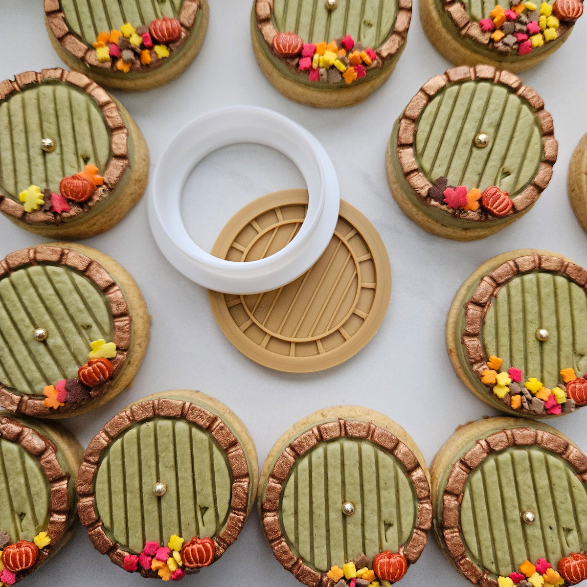 COMPLETE MINI KIT: Hobbit Door Buttercream Stamp and Cutter Set