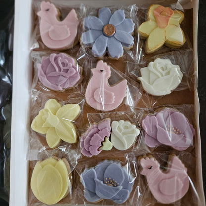 Daffodil Blossom Bloom Buttercream Fondant Stamp and Cookie Cutter Set