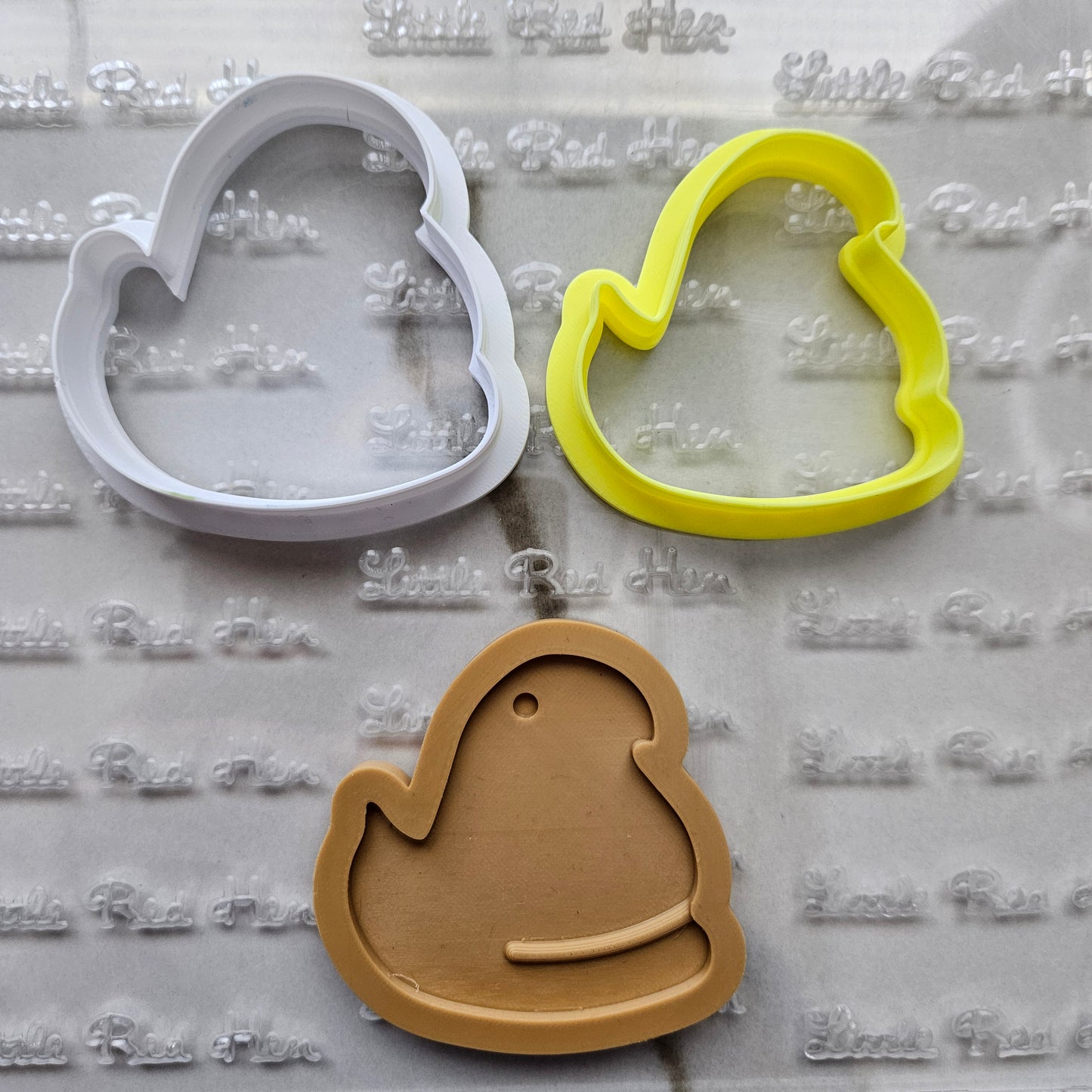 Peeps Chick Easter Buttercream Fondant Stamp and Cookie Cutter Set
