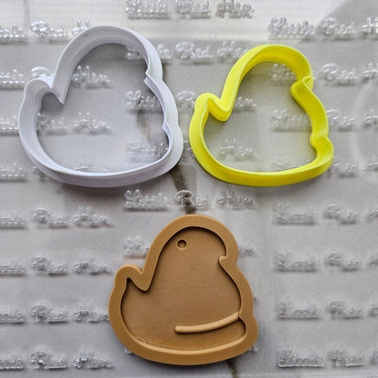Peeps Chick Easter Buttercream Fondant Stamp and Cookie Cutter Set