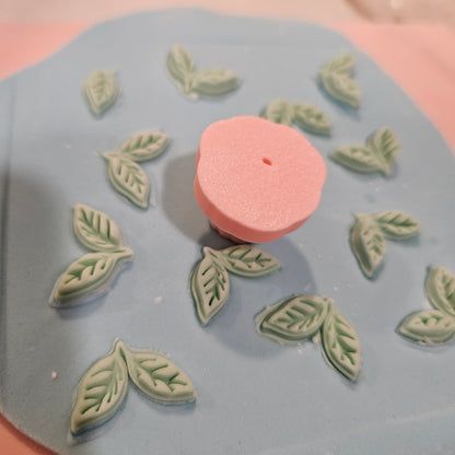 Roses Fondant and Buttercream Stamp Plate and Cutter Set