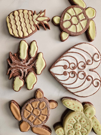 Sea Turtle DOUGH STAMP // READY TO FLOOD Stamp and Cookie Cutter Set