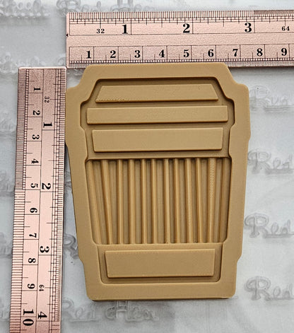 Coffee To Go Cup DOUGH STAMP // READY TO FLOOD Stamp and Cookie Cutter Set