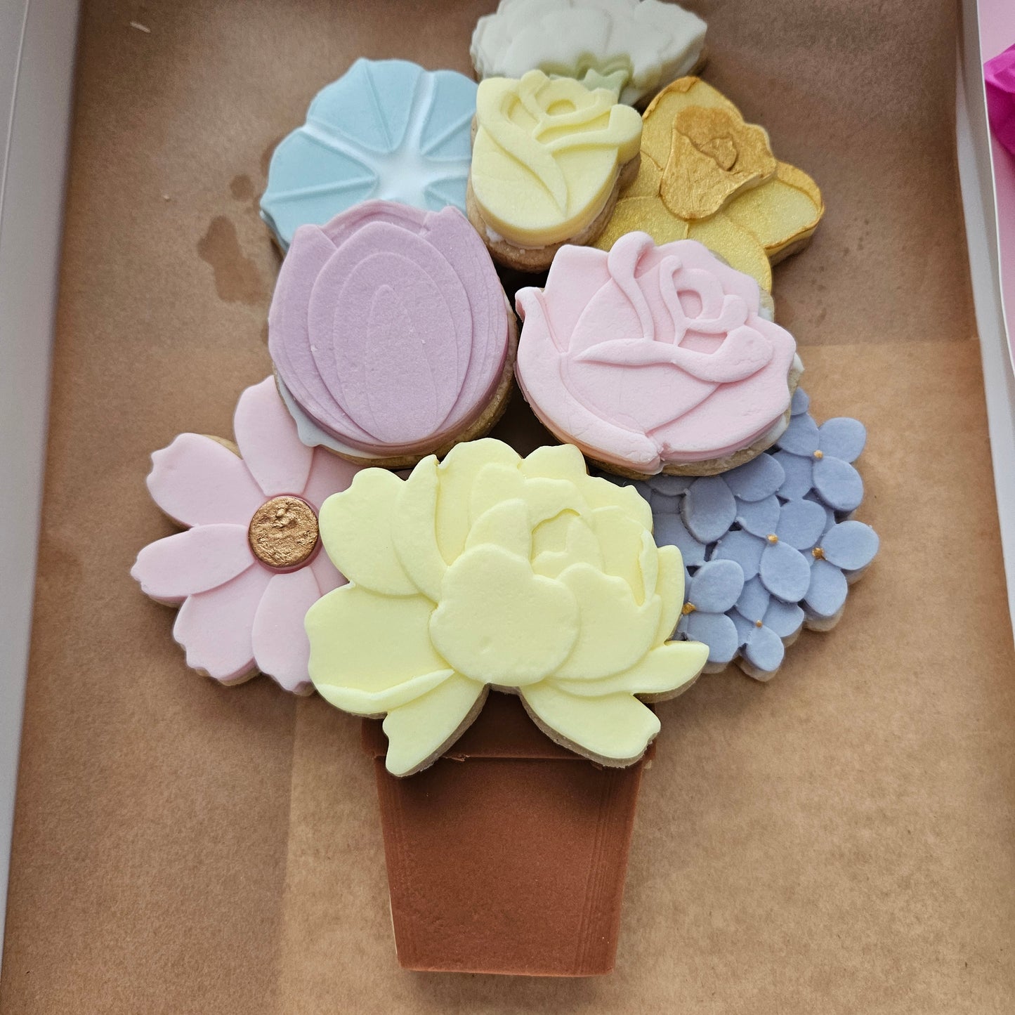 Carnation Blossom Bloom Buttercream Fondant Stamp and Cookie Cutter Set