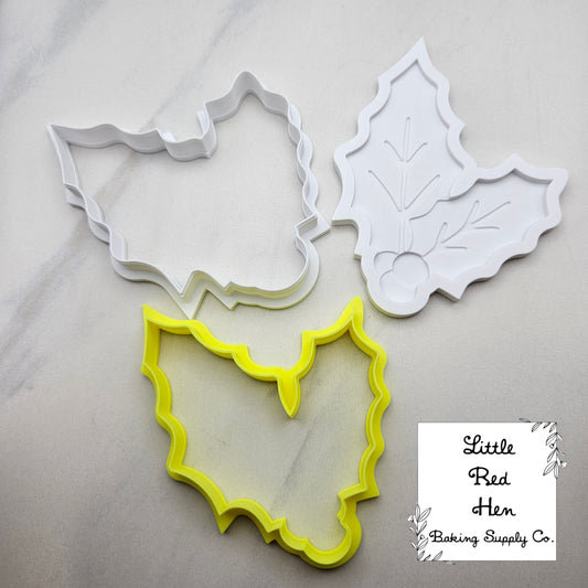 Holly Flower Fondant Stamp -- December Birth Flower