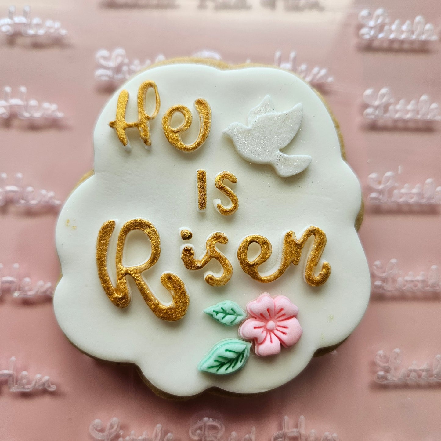 Easter He is Risen Fondant and Buttercream Stamp and Cutter Set