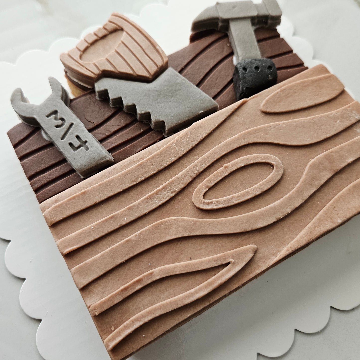 MEGACOOKIE / COOKIE CAKE Toolbox with Tool Set Father's Day Buttercream Fondant Stamp and Cookie Cutter Set
