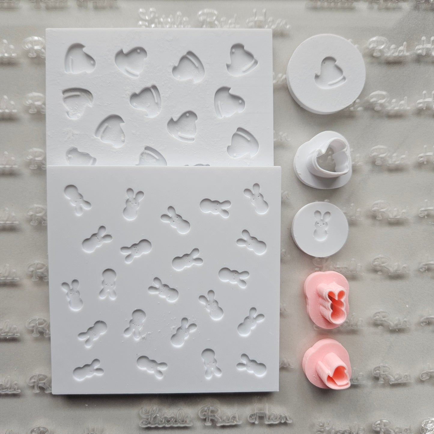 Easter Peeps Fondant and Buttercream Stamp and Cutter Set