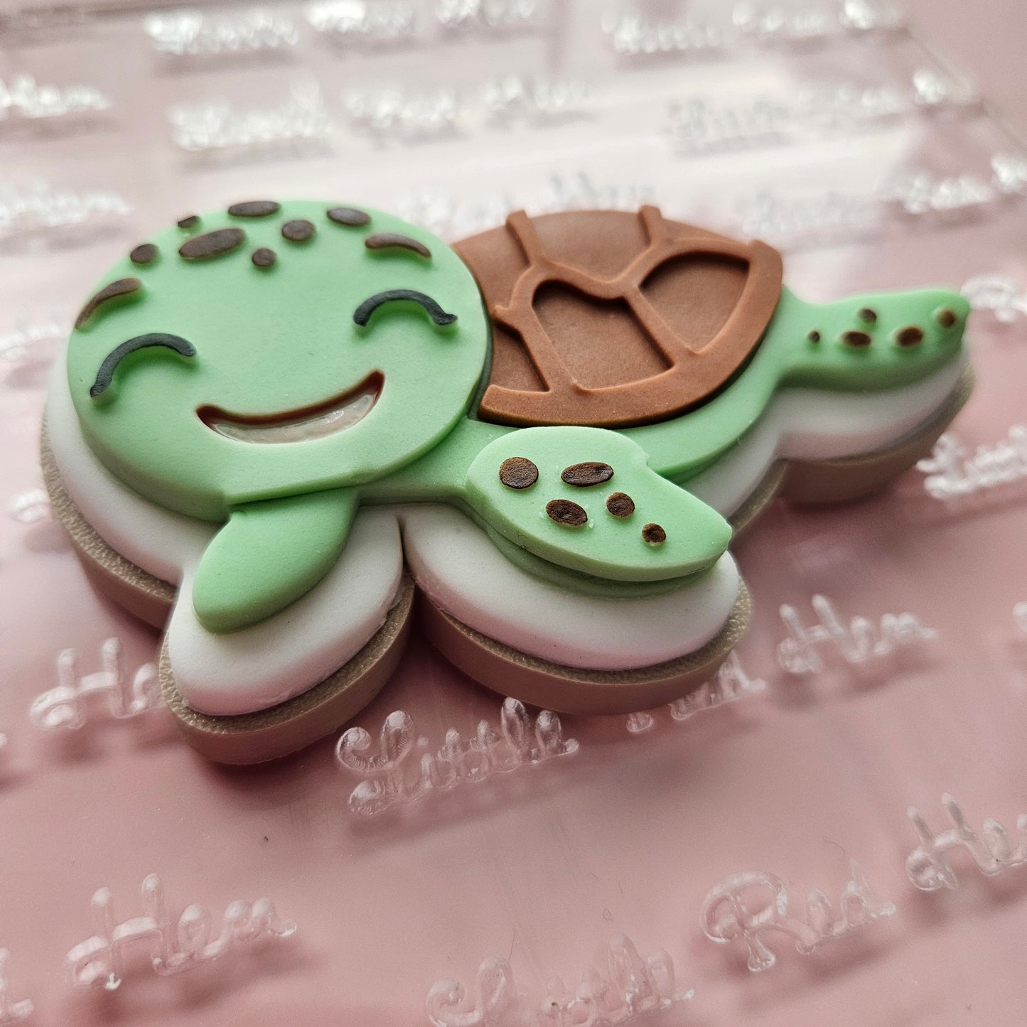 Sea Turtle Fondant and Buttercream Stamp and Cutter Set