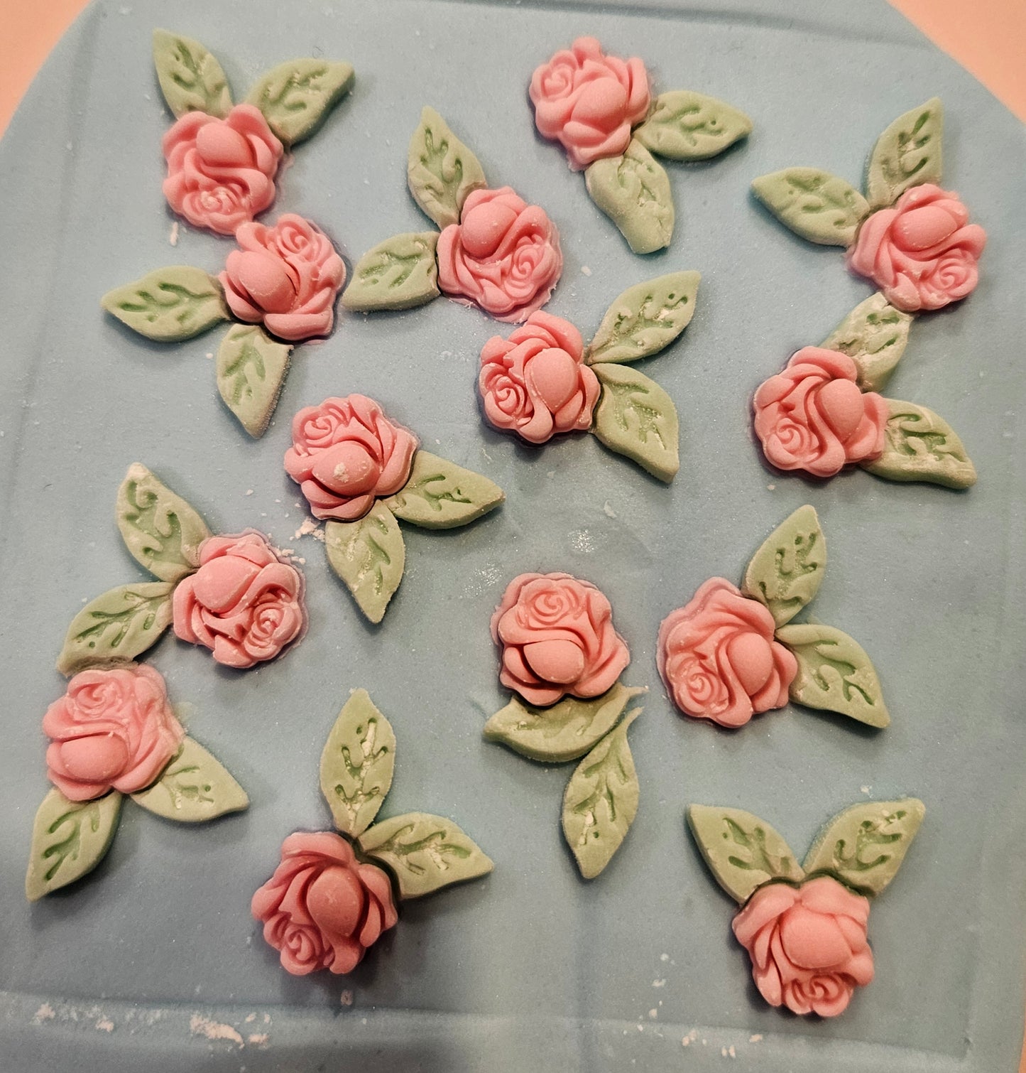 Roses Fondant and Buttercream Stamp Plate and Cutter Set