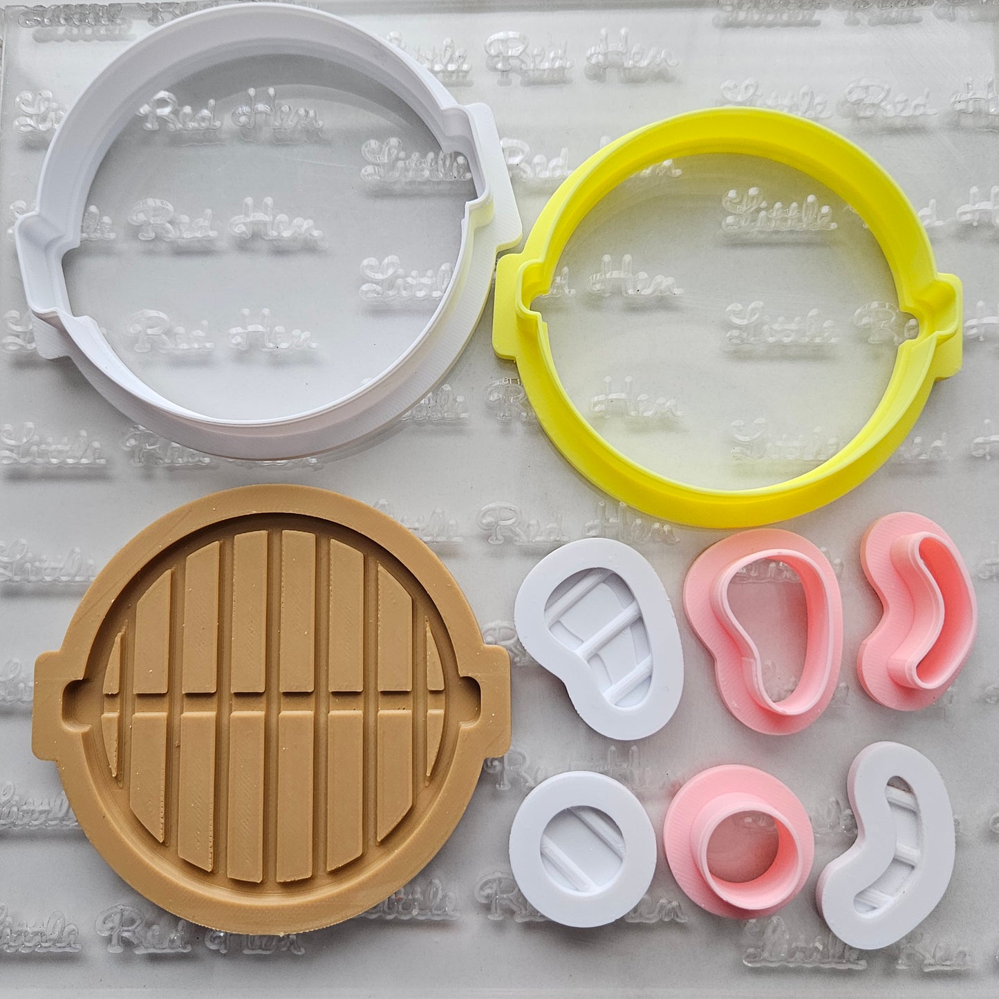 Grill Father's Day Buttercream Fondant Stamp and Cookie Cutter Set