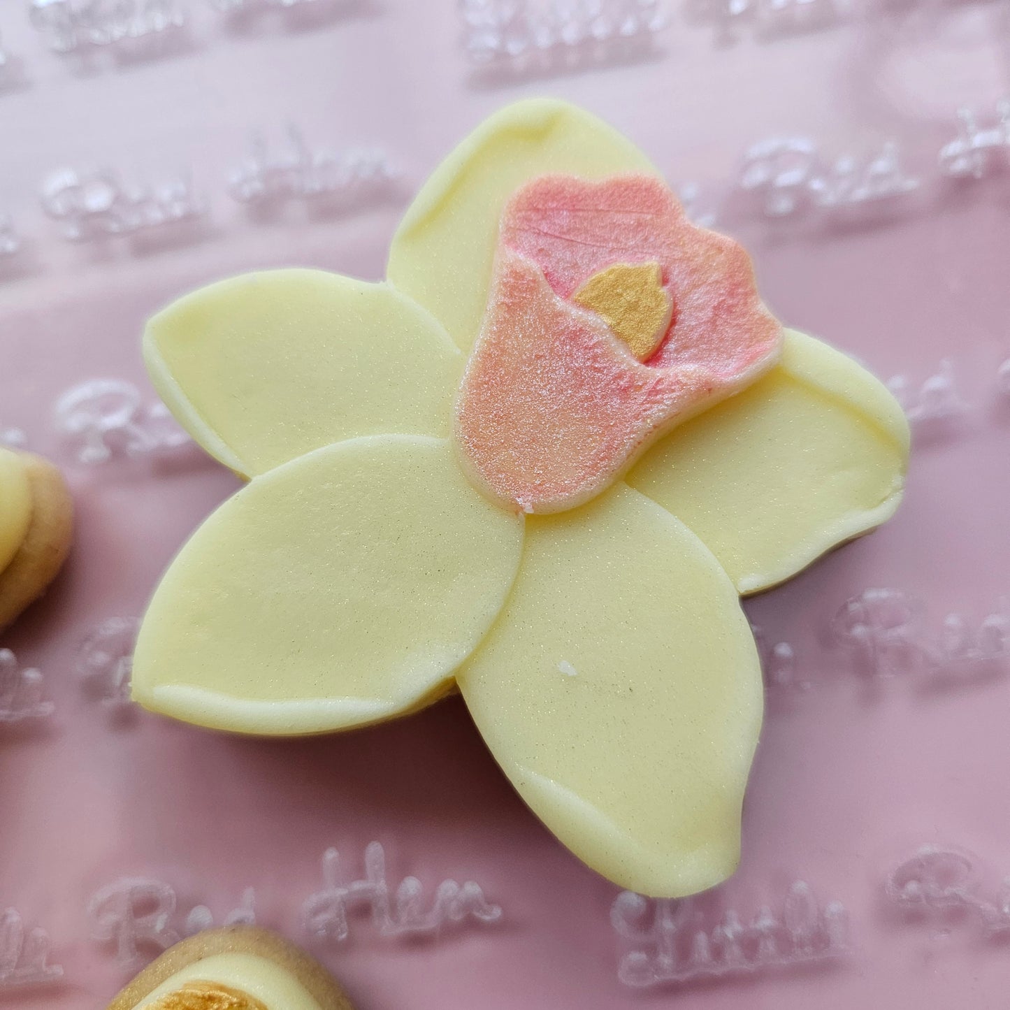 Daffodil Blossom Bloom Buttercream Fondant Stamp and Cookie Cutter Set