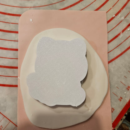 Valentine Cat Fondant and Buttercream Stamp and Cutter Set