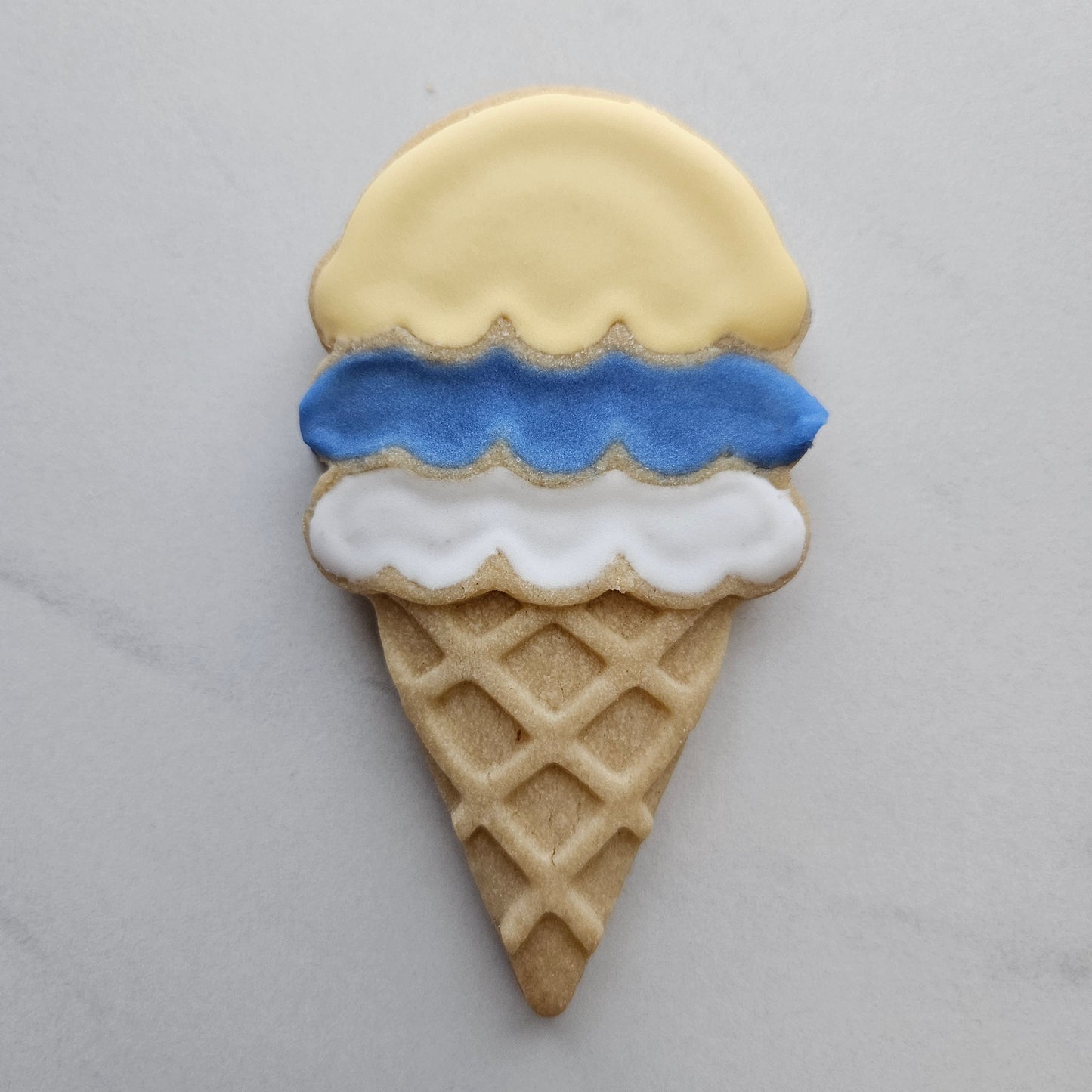 Ice Cream Cone DOUGH STAMP // READY TO FLOOD Stamp and Cookie Cutter Set