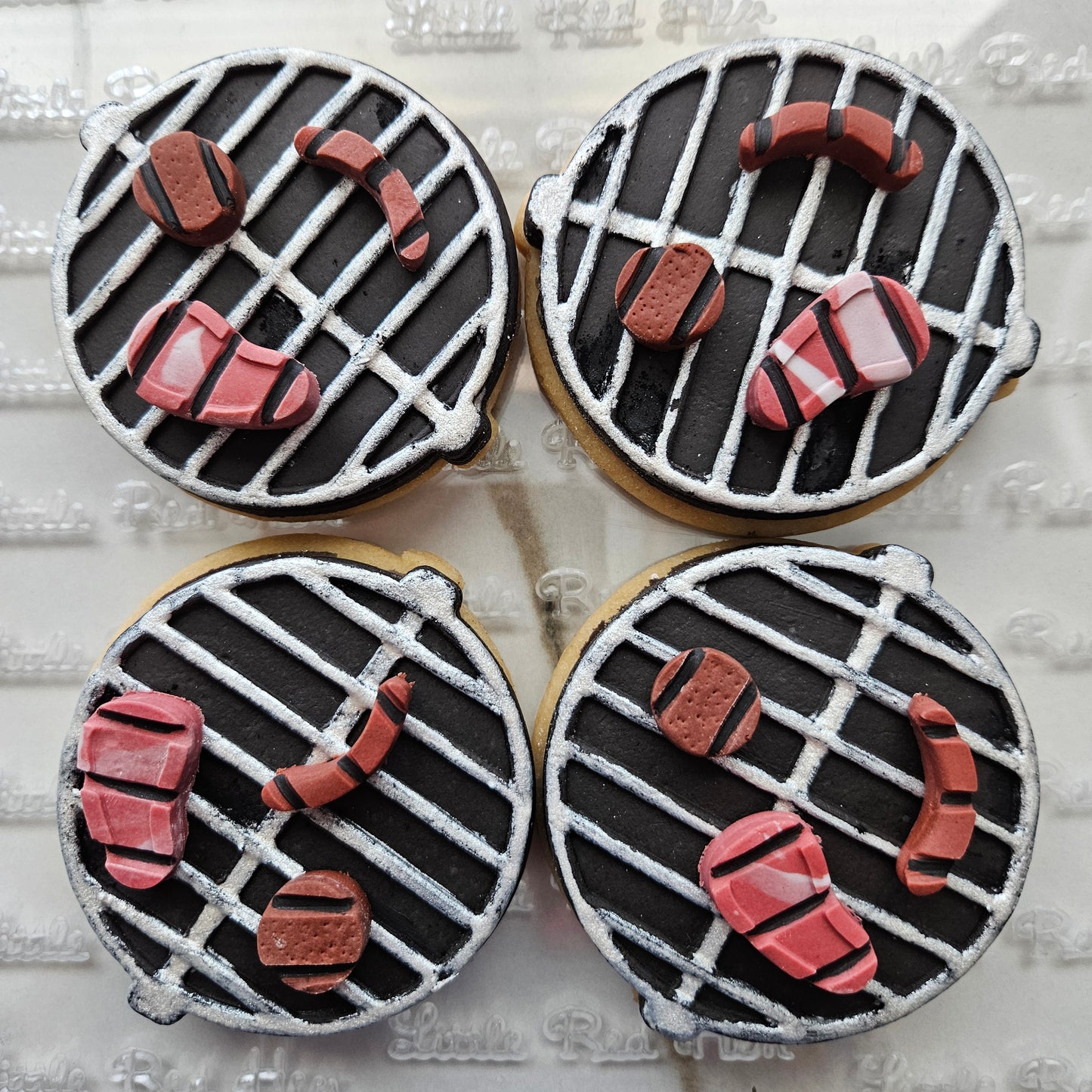 Grill Father's Day Buttercream Fondant Stamp and Cookie Cutter Set