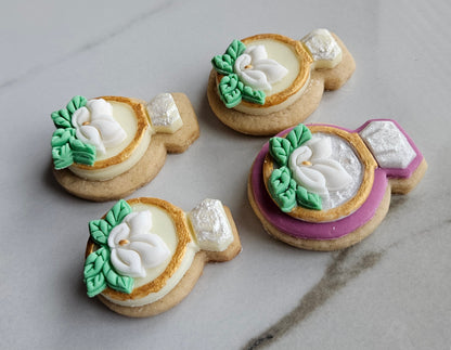 Engagement Ring Fondant and Buttercream Stamp and Cutter Set