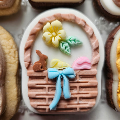 Easter Basket Fondant and Buttercream Stamp and Cutter DELUXE Set