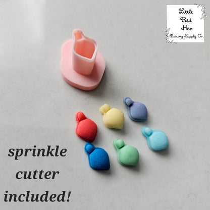 Christmas Tree Snow Globe Fondant and Buttercream Stamp and Cutter Set