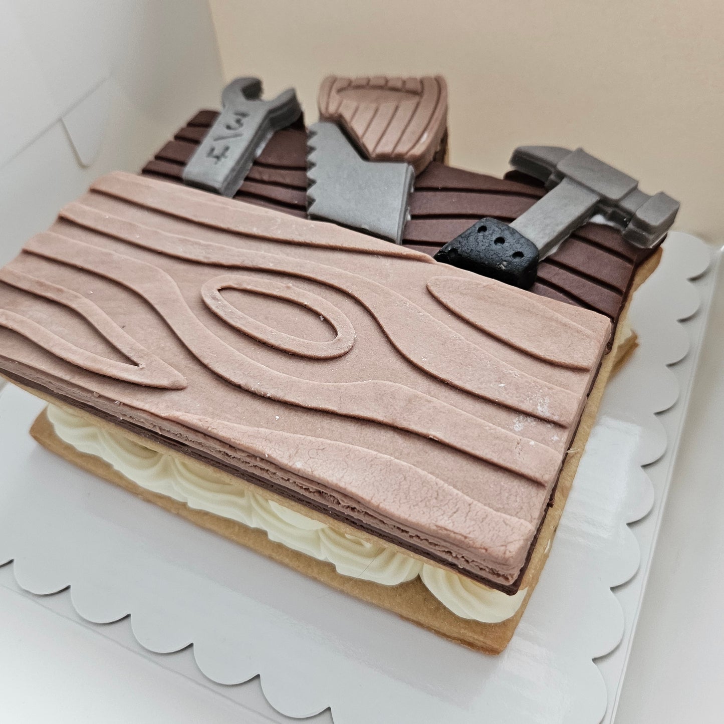 MEGACOOKIE / COOKIE CAKE Toolbox with Tool Set Father's Day Buttercream Fondant Stamp and Cookie Cutter Set