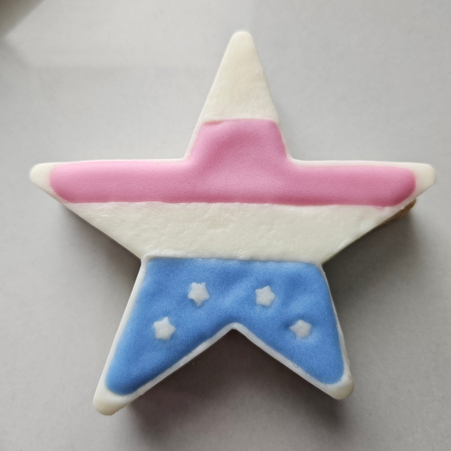 Americana Star with Stripes READY TO FLOOD Buttercream Fondant Stamp and Cookie Cutter Set