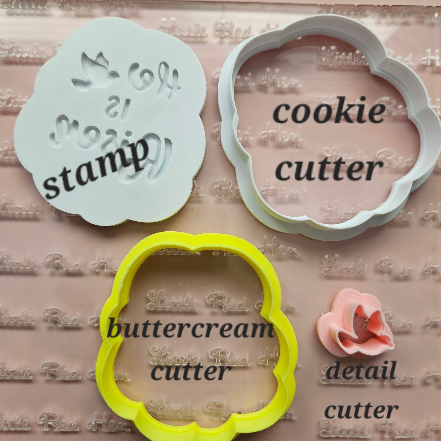 Easter He is Risen Fondant and Buttercream Stamp and Cutter Set