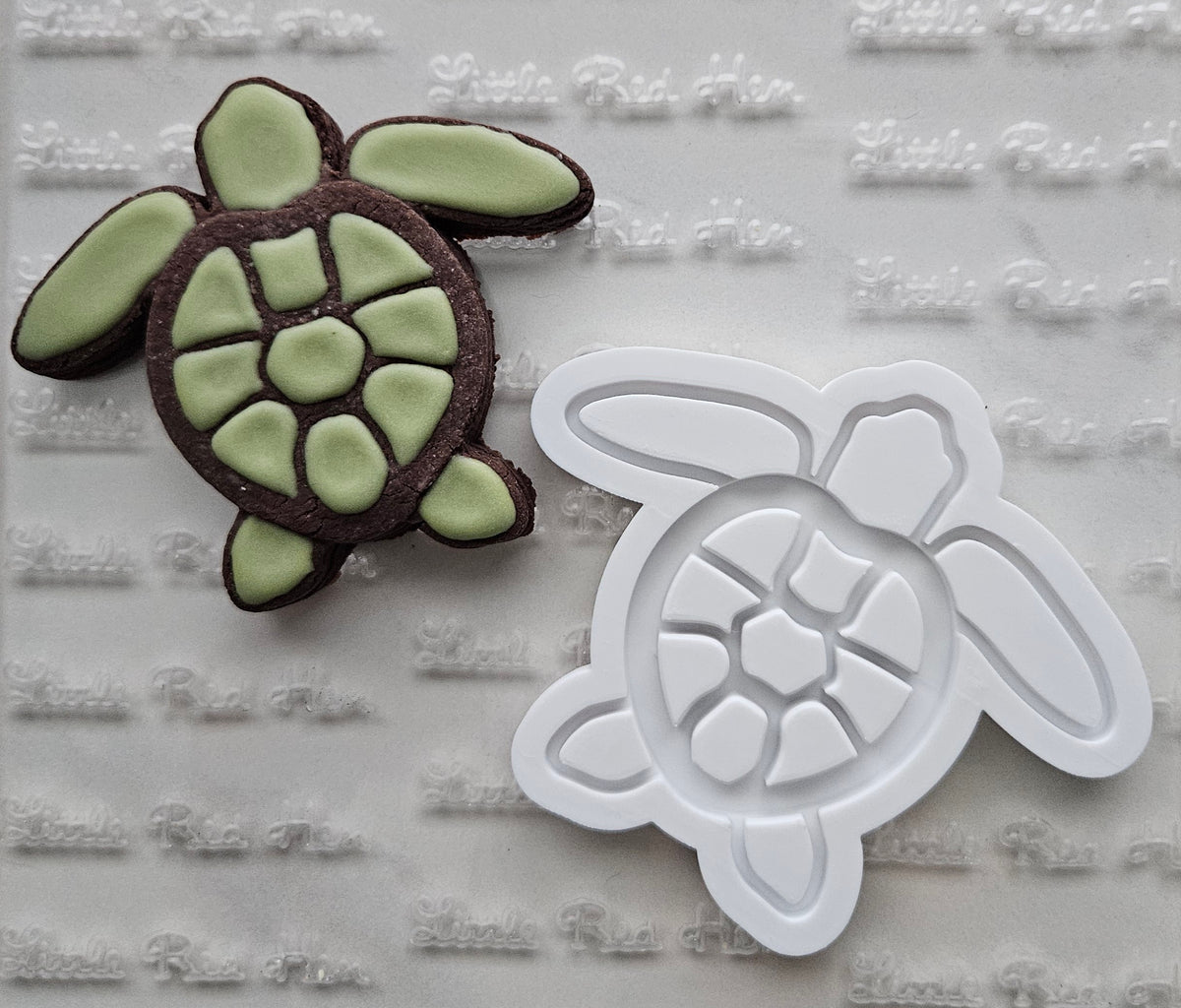 Sea Turtle DOUGH STAMP // READY TO FLOOD Stamp and Cookie Cutter Set